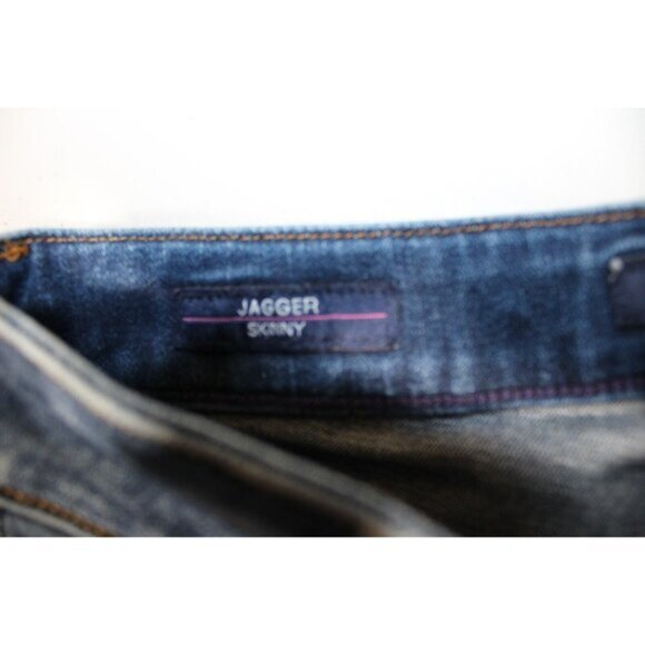 Womens Vigoss Jagger Classic Cut Skinny Stretch Mid Rise Jeans Blue W24 L27 NWT - Picture 5 of 8